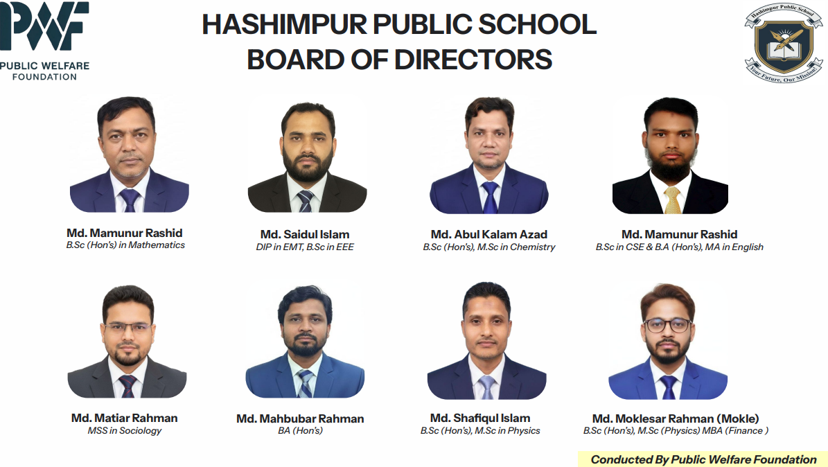 Board of Directors — Hashimpur Public School